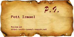Pott Izmael névjegykártya